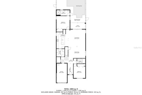 Villa ou maison à louer à Davenport, Floride: 5 chambres, 286.23 m2 № 1813657 - photo 26