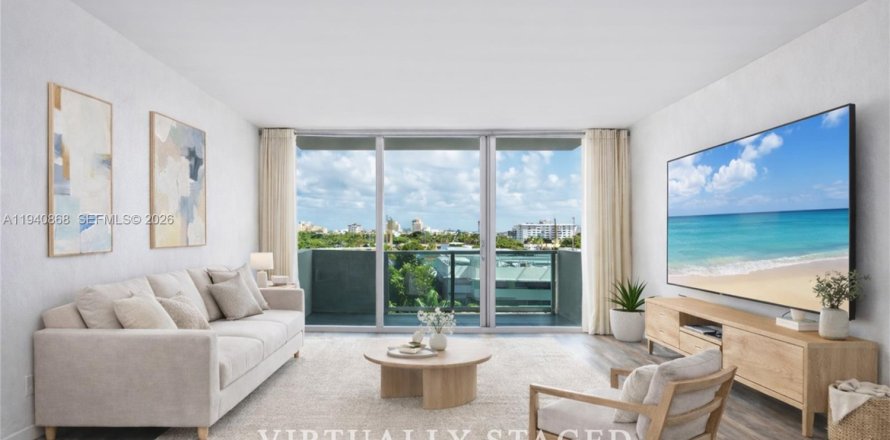 Condominio en Miami Beach, Florida, 1 dormitorio  № 1999879