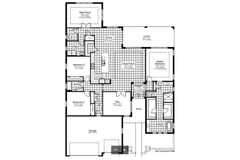 Планировка виллы или дома «House» 3 спальни в ЖК Everly