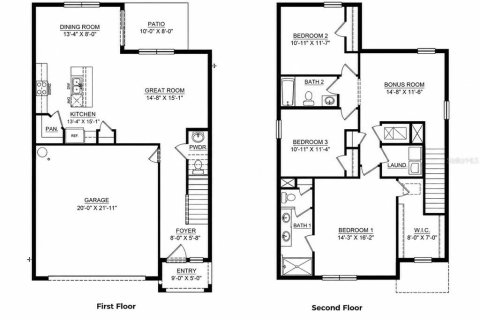 House in Wesley Chapel, Florida 3 bedrooms, 182.18 sq.m. № 2238349 - photo 7