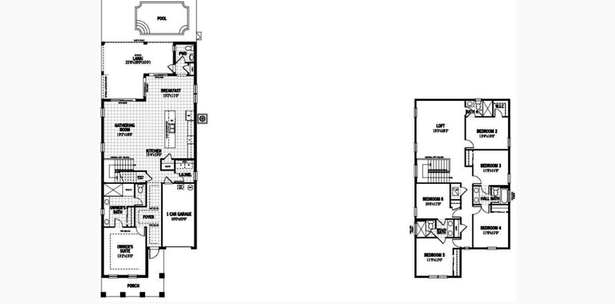 House floor plan «279SQM», 6 bedrooms in SOLARA RESORT