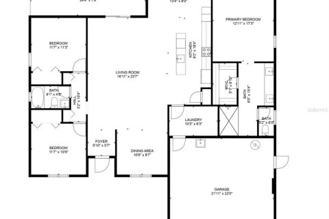 House in Indian lake estates, Florida 3 bedrooms, 167.69 sq.m. № 1718557 - photo 3