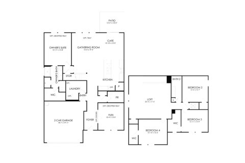 House floor plan «258SQM», 5 bedrooms in HIDDEN BLUFF