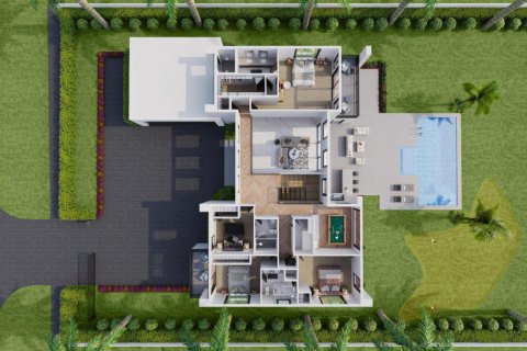 Снять в аренду виллу или дом в Джуно-Бич, Флорида 6 спален, 437.2м2, № 1118692 - фото 1