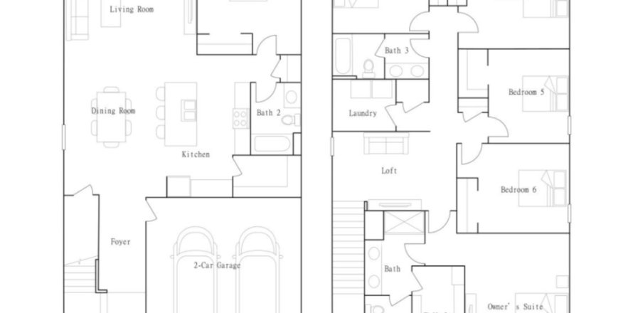 Casa en Saddle Creek Preserve - The Manors I en Lakeland, Florida 6 habitaciones, 240 m2 № 344014