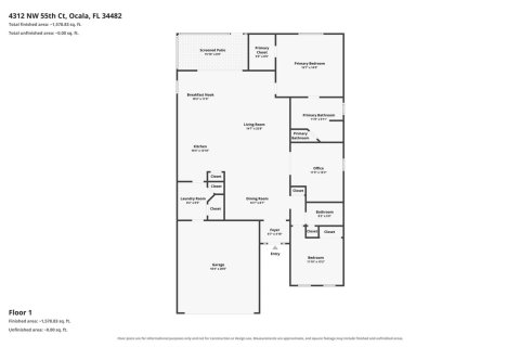 Casa en venta en Ocala, Florida, 3 dormitorios, 172.15 m2 № 2246538 - foto 3