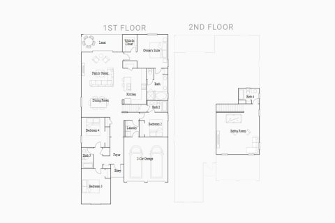 Townhouse floor plan «260SQM SIMMITANO», 4 bedrooms in PINE GLEN