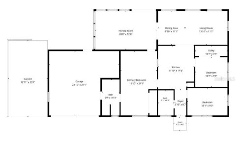 House in Inverness, Florida 3 bedrooms, 108.14 sq.m. № 2150978 - photo 8