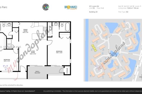 Copropriété à vendre à Coconut Creek, Floride: 2 chambres, 90.58 m2 № 1992534 - photo 20