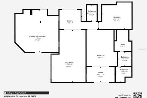 House in Sarasota, Florida 2 bedrooms, 169.27 sq.m. № 1629000 - photo 7