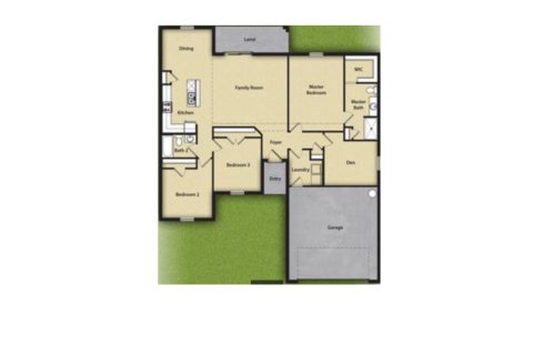 Property floor plan «House», 3 bedrooms in Deltona DeLand