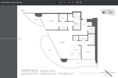 Купить кондоминиум в Майами, Флорида 2 спальни, 119.47м2, № 1892145 - фото 2