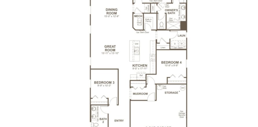 Villa ou maison à GreyHawk à Middleburg, Floride 3 chambres, 168 m2 № 435805
