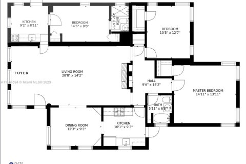 House in Miami Beach, Florida 3 bedrooms, 158.12 sq.m. № 2012722 - photo 7