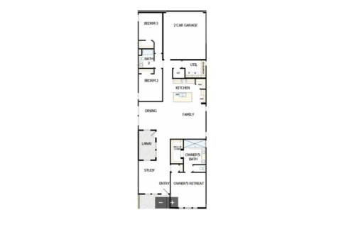 House floor plan «House», 3 bedrooms in Seabrook Village 40’ Rear Entry