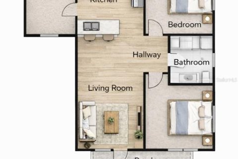 House in Tampa, Florida 3 bedrooms, 60.2 sq.m. № 2231755 - photo 4