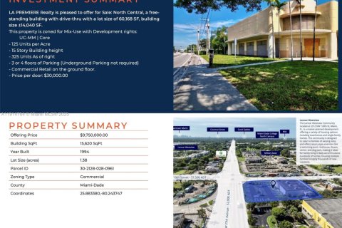Propiedad comercial en venta en Miami, Florida № 1975557 - foto 2