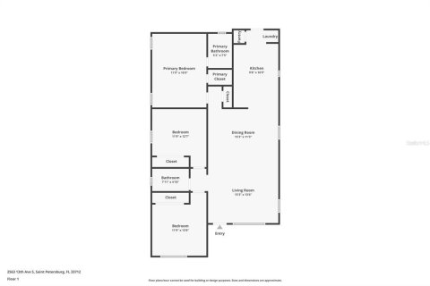 Casa en venta en Saint Petersburg, Florida, 3 dormitorios, 124.3 m2 № 2092430 - foto 3