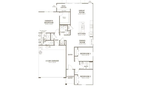 House floor plan «House », 3 bedrooms in Woodbridge