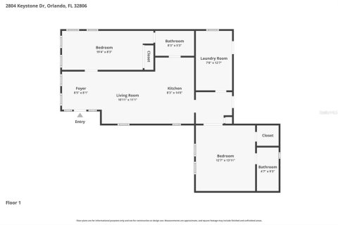 Villa ou maison à vendre à Orlando, Floride: 2 chambres, 91.42 m2 № 2148446 - photo 25