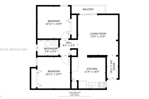 Condominio en venta en Miami, Florida, 2 dormitorios, 83.61 m2 № 2000672 - foto 28