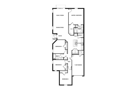 Townhouse floor plan «164SQM SANTA MARIA», 4 bedrooms in CELEBRATION POINTE