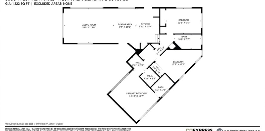 Villa ou maison à West Palm Beach, Floride 3 chambres, 125.51 m2 № 913373