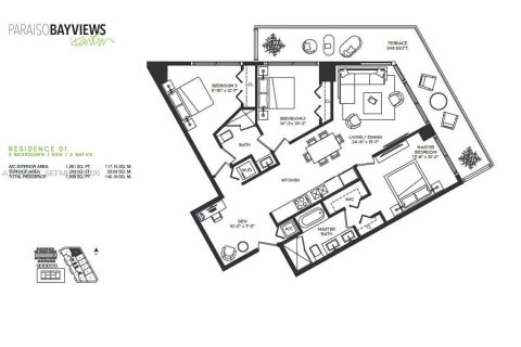 Copropriété à vendre à Miami, Floride: 3 chambres, 103.12 m2 № 1998762 - photo 5