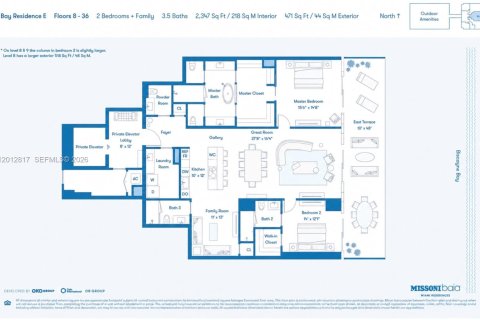 Copropriété à vendre à Miami, Floride: 2 chambres, 198.9 m2 № 2390197 - photo 5