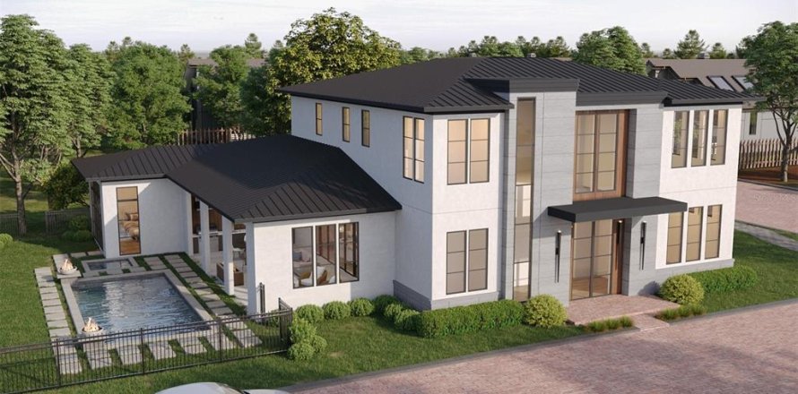 House in Winter Park, Florida 5 bedrooms, 473.43 sq.m. № 1855654