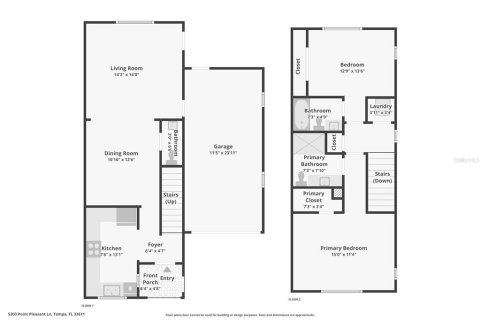 Townhouse in Tampa, Florida 2 bedrooms, 117.15 sq.m. № 2413631 - photo 30