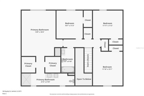 House in Sanford, Florida 5 bedrooms, 209.03 sq.m. № 1683016 - photo 28