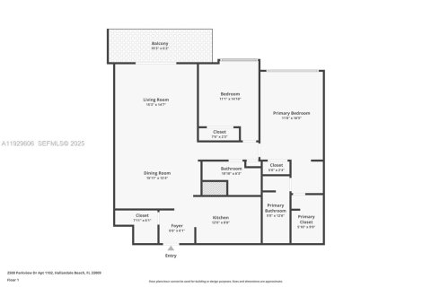 Condo in Hallandale Beach, Florida, 2 bedrooms № 1988993 - photo 2