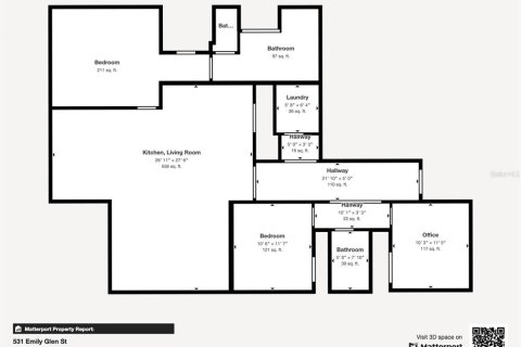 Купить виллу или дом в Деланд, Флорида 7 комнат, 156.54м2, № 1832631 - фото 27
