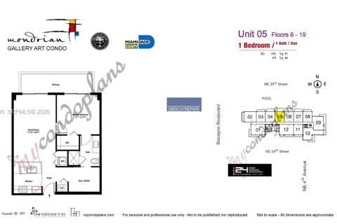 Condo in Miami, Florida, 1 bedroom  № 2000755 - photo 24