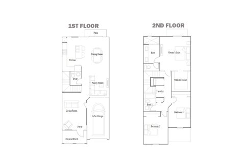Townhouse floor plan «170SQM LORIENT», 3 bedrooms in WESTVIEW