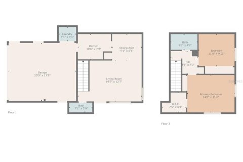Townhouse in Clearwater, Florida 2 bedrooms, 79.25 sq.m. № 1904088 - photo 16