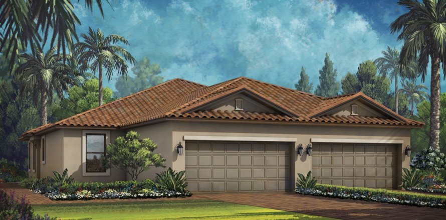 House in Esplanade at Skye Ranch in Sarasota, Florida 2 bedrooms, 142 sq.m. № 564466