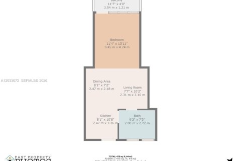 Condominio en venta en Miami Beach, Florida, 1 dormitorio, 44.13 m2 № 2078005 - foto 5