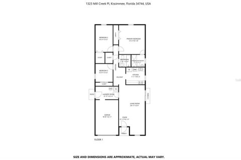 Villa ou maison à louer à Kissimmee, Floride: 3 chambres, 103.77 m2 № 2419894 - photo 18