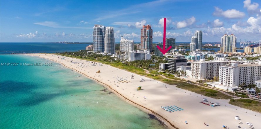 Кондоминиум с 1 спальней в Майами-Бич, Флорида № 1972040