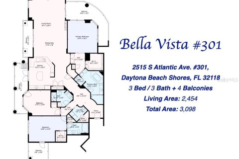 Condo in Daytona Beach, Florida, 3 bedrooms № 2205654 - photo 21