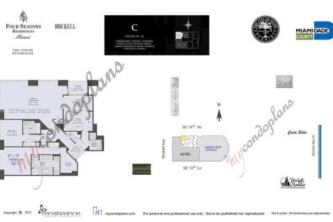 Condominio en alquiler en Miami, Florida, 2 dormitorios, 198.72 m2 № 2339959 - foto 20