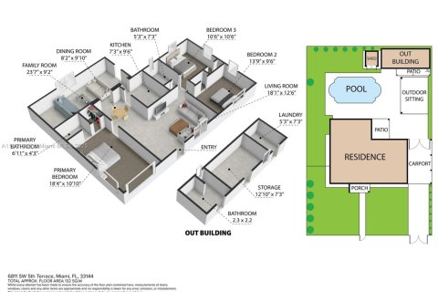 House in Miami, Florida 3 bedrooms, 121.33 sq.m. № 1685735 - photo 27