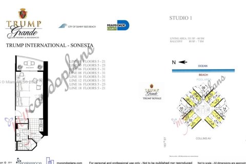 Condo in Sunny Isles Beach, Florida  № 1956050 - photo 10
