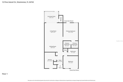 Townhouse in Kissimmee, Florida 2 bedrooms, 99.03 sq.m. № 2215111 - photo 17
