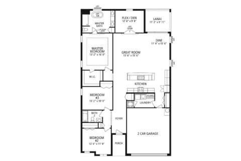House floor plan «2026 Canton Park Dr», 2 bedrooms in Canton Park