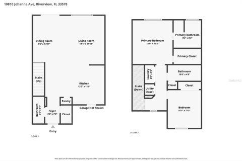 Touwnhouse à vendre à Riverview, Floride: 2 chambres, 128.76 m2 № 2384357 - photo 2