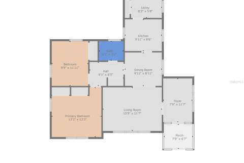 House in Tampa, Florida 2 bedrooms, 90.67 sq.m. № 1886007 - photo 2