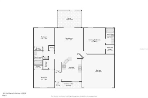 House in Deltona, Florida 3 bedrooms, 118.26 sq.m. № 1829070 - photo 28